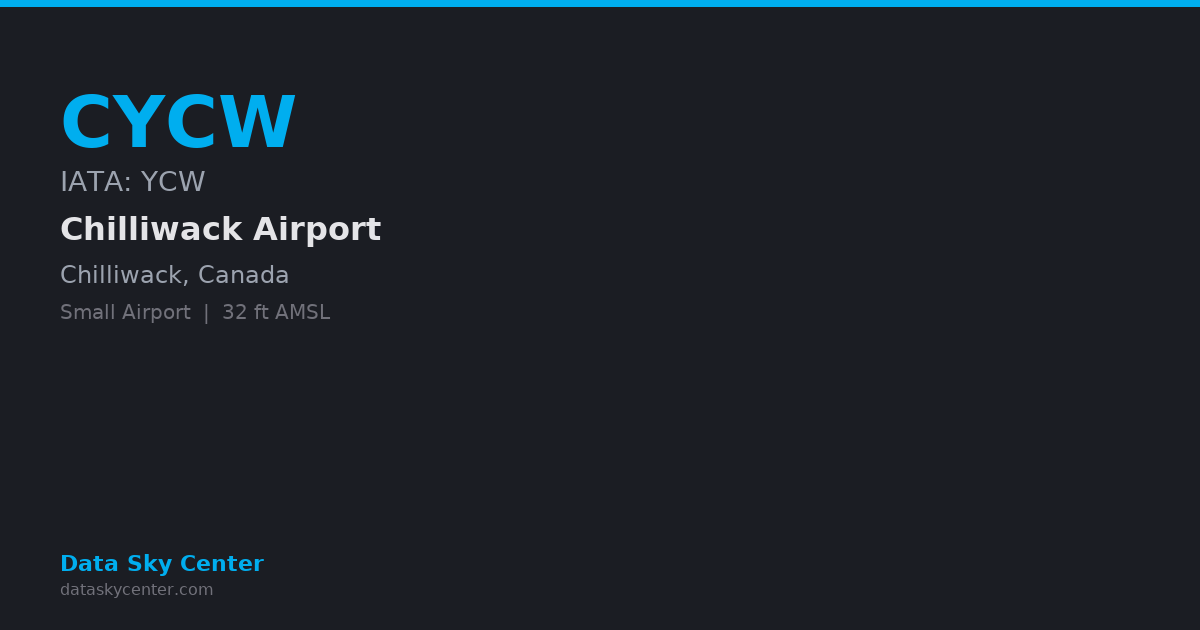 CYCW Chilliwack Airport — NOTAMs, Frequencies, Runway Info