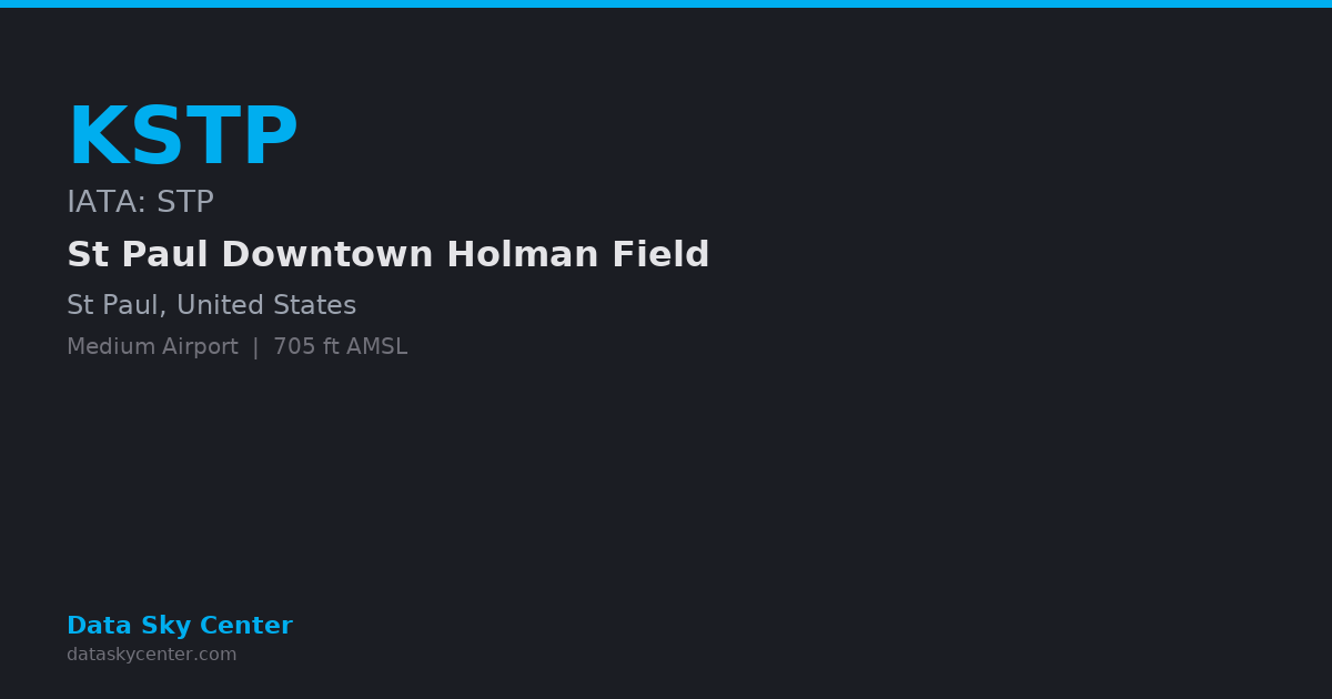 KSTP St Paul Downtown Holman Field — NOTAMs, Frequencies, Runway Info